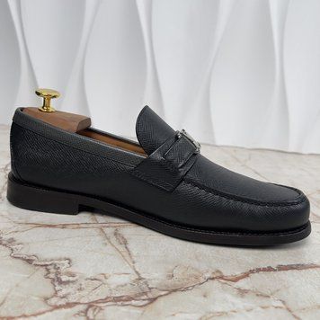 Major Loafers Taiga Black Leather