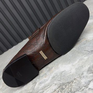 Tom Ford Era GG Monogram лофери коричневі шкіряні 2868 фото