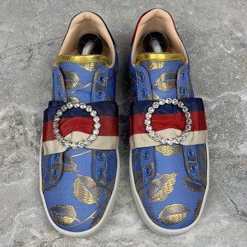 Ace Sneakers Crystal Sylvie Blue Lace