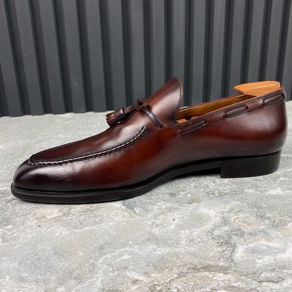 Loafers Brown Leather Tasseled