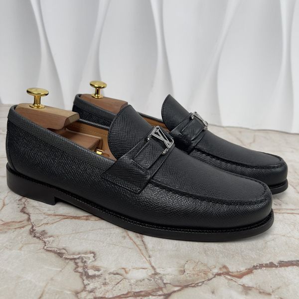 Major Loafers Taiga Black Leather