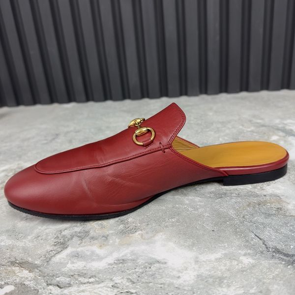 Princetown Mule Red Leather