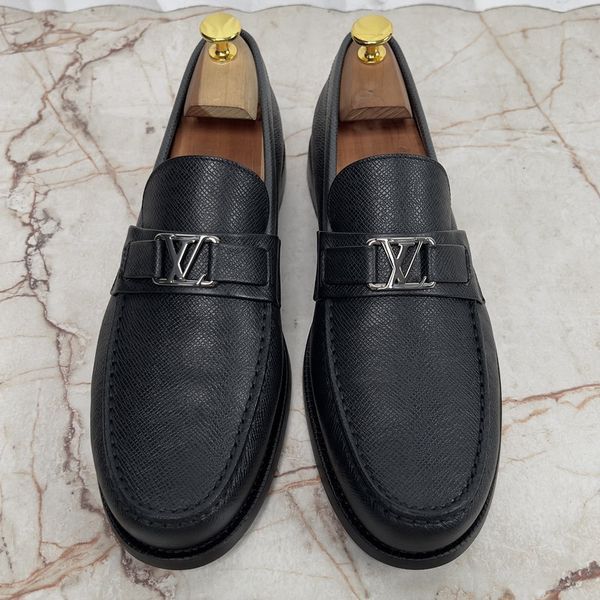 Major Loafers Taiga Black Leather