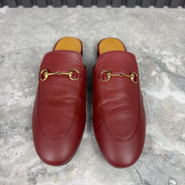 Princetown Mule Red Leather