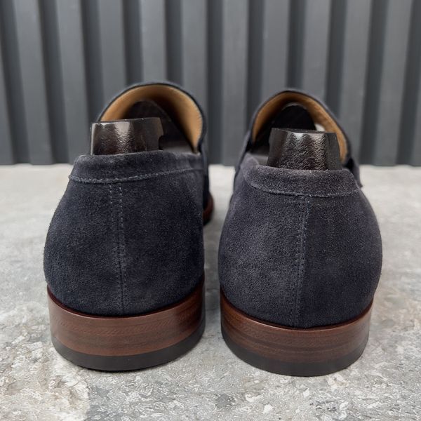 Kensington Loafers Penny Navy Blue Suede