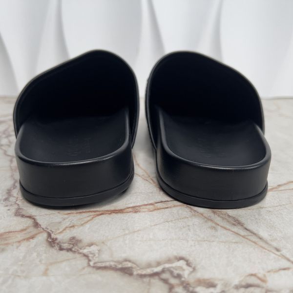 River Horsebit Bee Star Embroidered Mule Leather