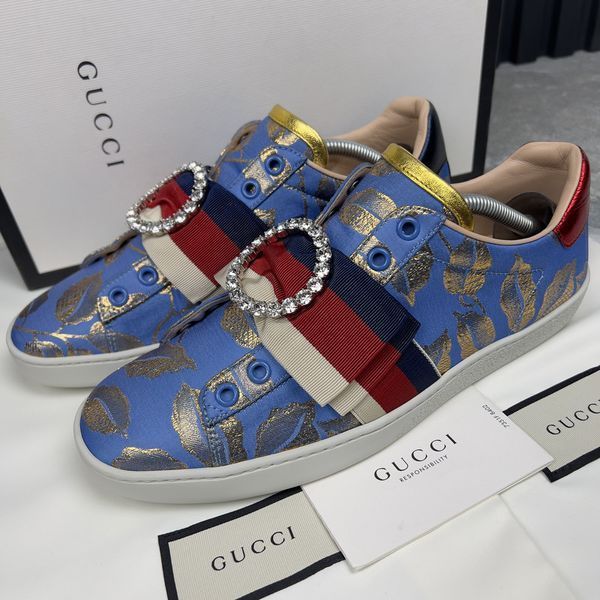 Ace Sneakers Crystal Sylvie Blue Lace