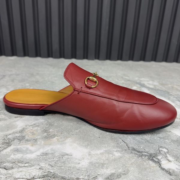 Princetown Mule Red Leather