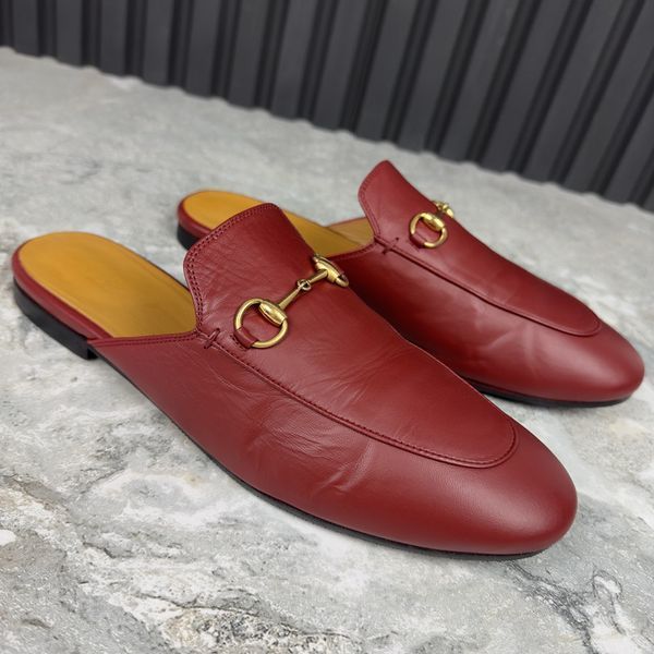 Princetown Mule Red Leather