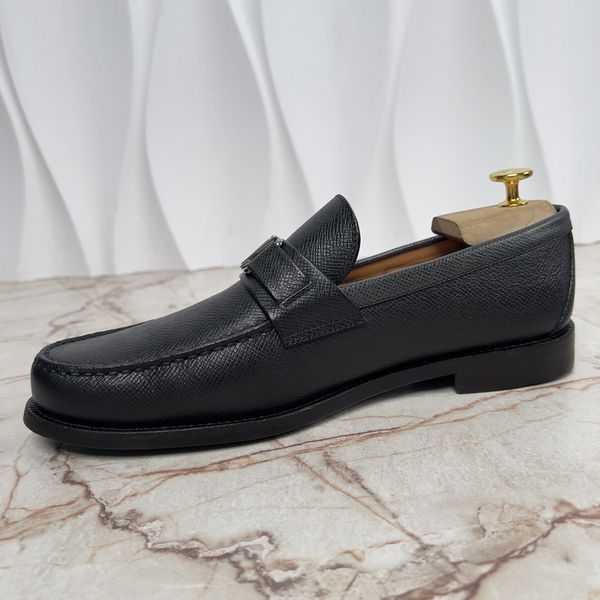 Major Loafers Taiga Black Leather