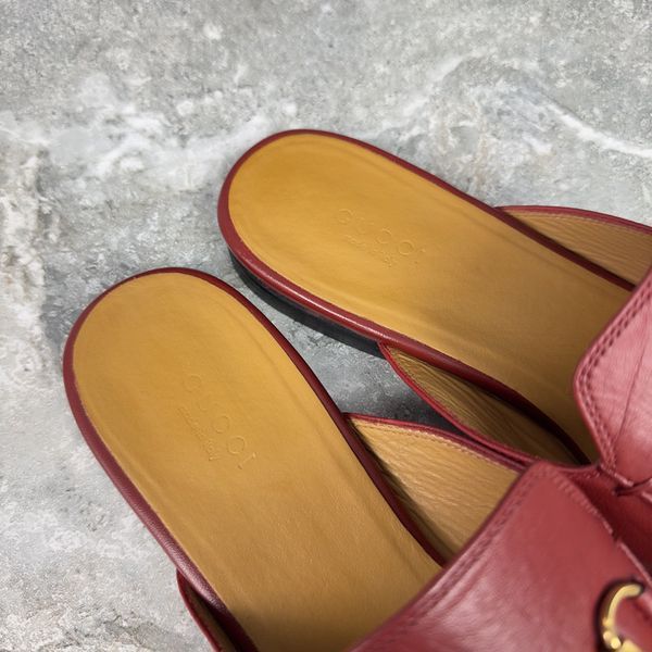 Princetown Mule Red Leather