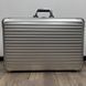 Rimowa Topas Classic Suitcase Gray Aluminum Leather Trim