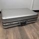 Rimowa Topas Classic Suitcase Gray Aluminum Leather Trim