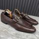 Tom Ford Era Loafers GG Monogram Embossed Brown Leather