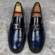 Major Loafers Patina Blue Glazed Leather