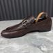 Tom Ford Era Loafers GG Monogram Embossed Brown Leather