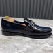Major Loafers Patina Blue Glazed Leather