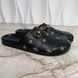 River Horsebit Bee Star Embroidered Mule Leather