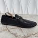 Hockenheim Damier Infini Driving Moccasins Black Leather