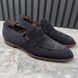 Kensington Loafers Penny Navy Blue Suede