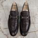 Tom Ford Era Horsebit Loafers GG Guccissima Embossed Brown Leather