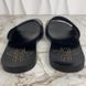 Studded Logo Bee Slides Sandals Black Leather