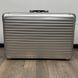 Rimowa Topas Classic Suitcase Gray Aluminum Leather Trim