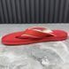 Waterfront Sandals Damier Flip-Flop Red Rubber