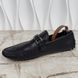 Hockenheim Damier Infini Driving Moccasins Black Leather