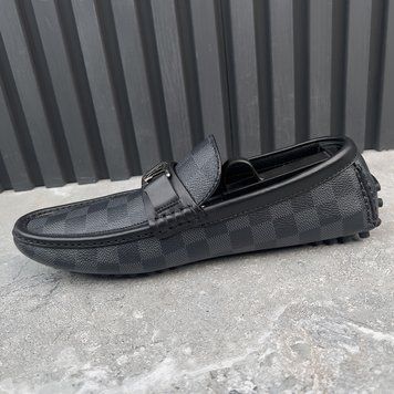 Hockenheim Moccasin Graphite Damier Canvas