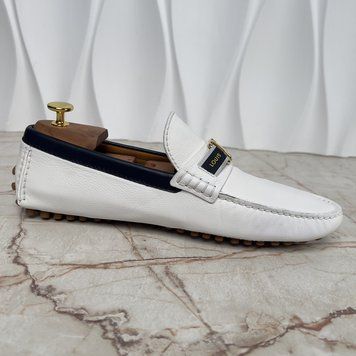 Hockenheim Moccasin White Leather
