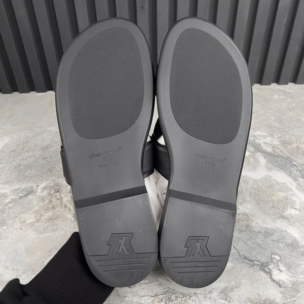 LV Oasis Slides Mule Monogram Black Leather
