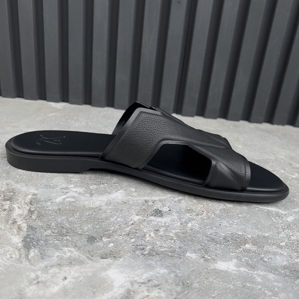 LV Oasis Slides Mule Monogram Black Leather