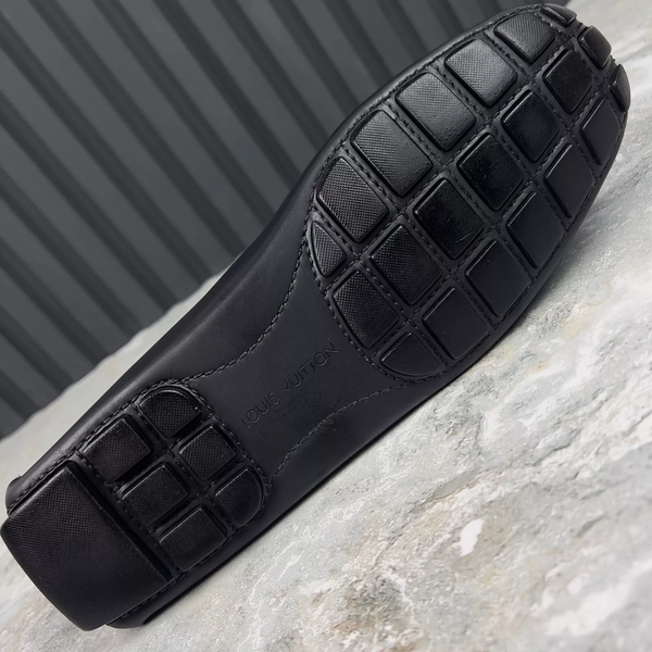 Monte Carlo Moccasins Black Leather