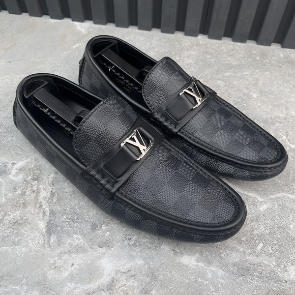 Hockenheim Moccasin Graphite Damier Canvas
