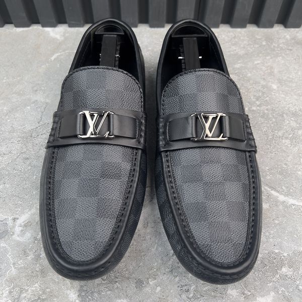 Hockenheim Moccasin Graphite Damier Canvas