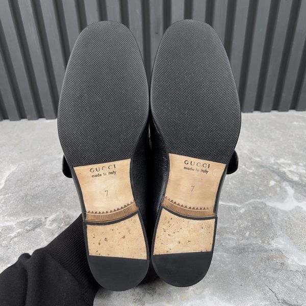 Donnie Double GG Web Loafers Black Leather