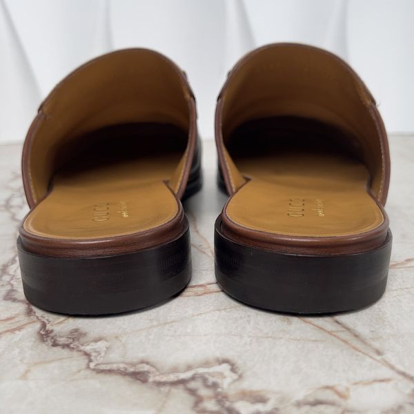 River Horsebit Clogs Brown Leather