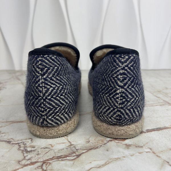 Fria Horsebit Espadrille Loafer Wool Navy