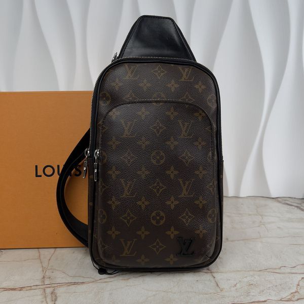 Avenue Monogram Macassar LV Canvas Slingbag