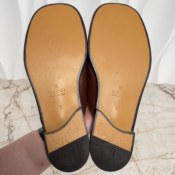 River Horsebit Clogs Brown Leather