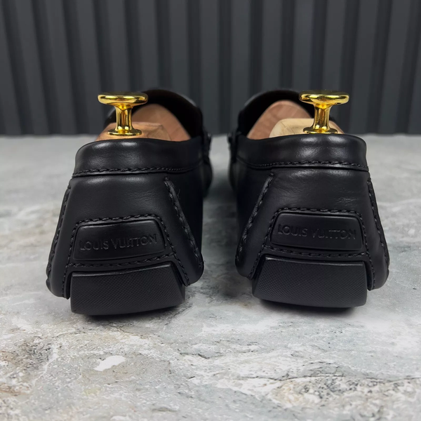 Monte Carlo Moccasins Black Leather