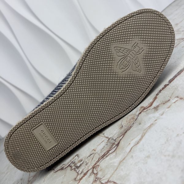 Fria Horsebit Espadrille Loafer Wool Navy