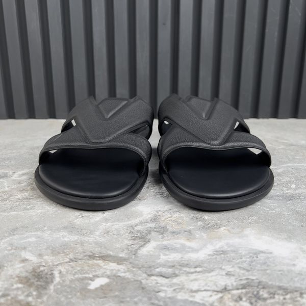 LV Oasis Slides Mule Monogram Black Leather