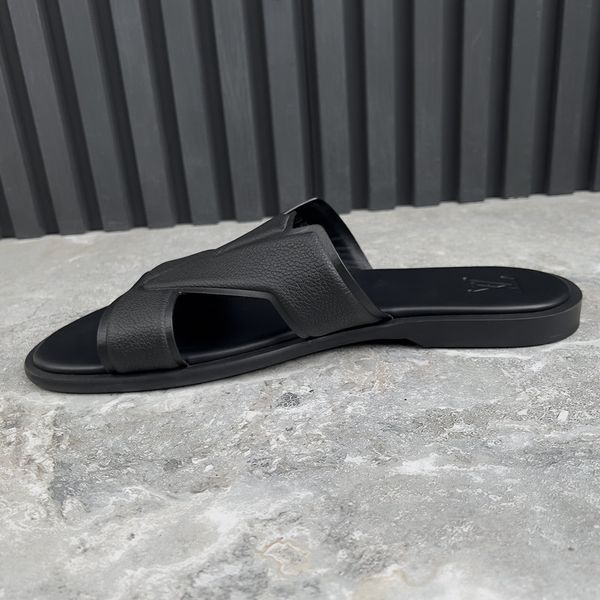 LV Oasis Slides Mule Monogram Black Leather