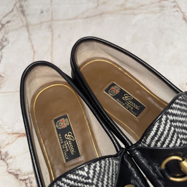 1953 Horsebit Loafer Bee Tweed Black Leather