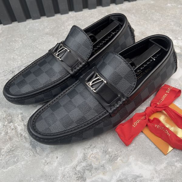 Hockenheim Moccasin Graphite Damier Canvas