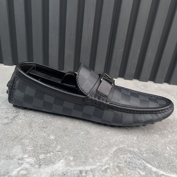 Hockenheim Moccasin Graphite Damier Canvas