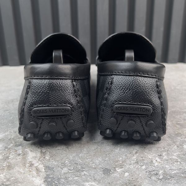 Hockenheim Moccasin Graphite Damier Canvas