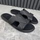 LV Oasis Slides Mule Monogram Black Leather